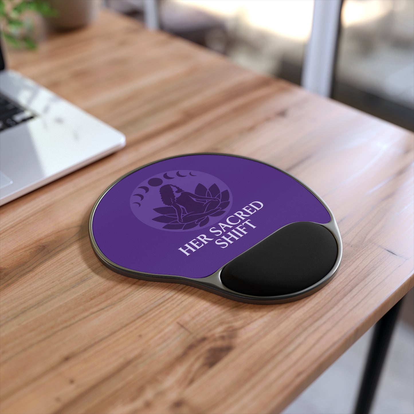 Her Sacred Shift Third Eye Mouse Pad with Wrist Rest — Intuition & Insight Edition