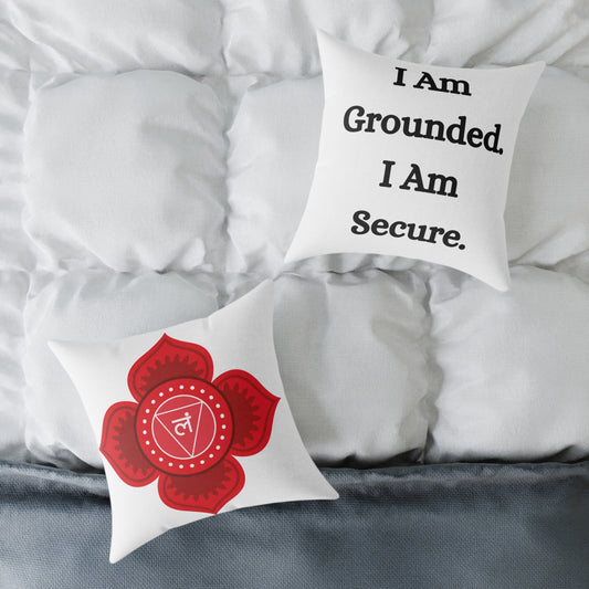 Root Chakra Affirmation Pillow