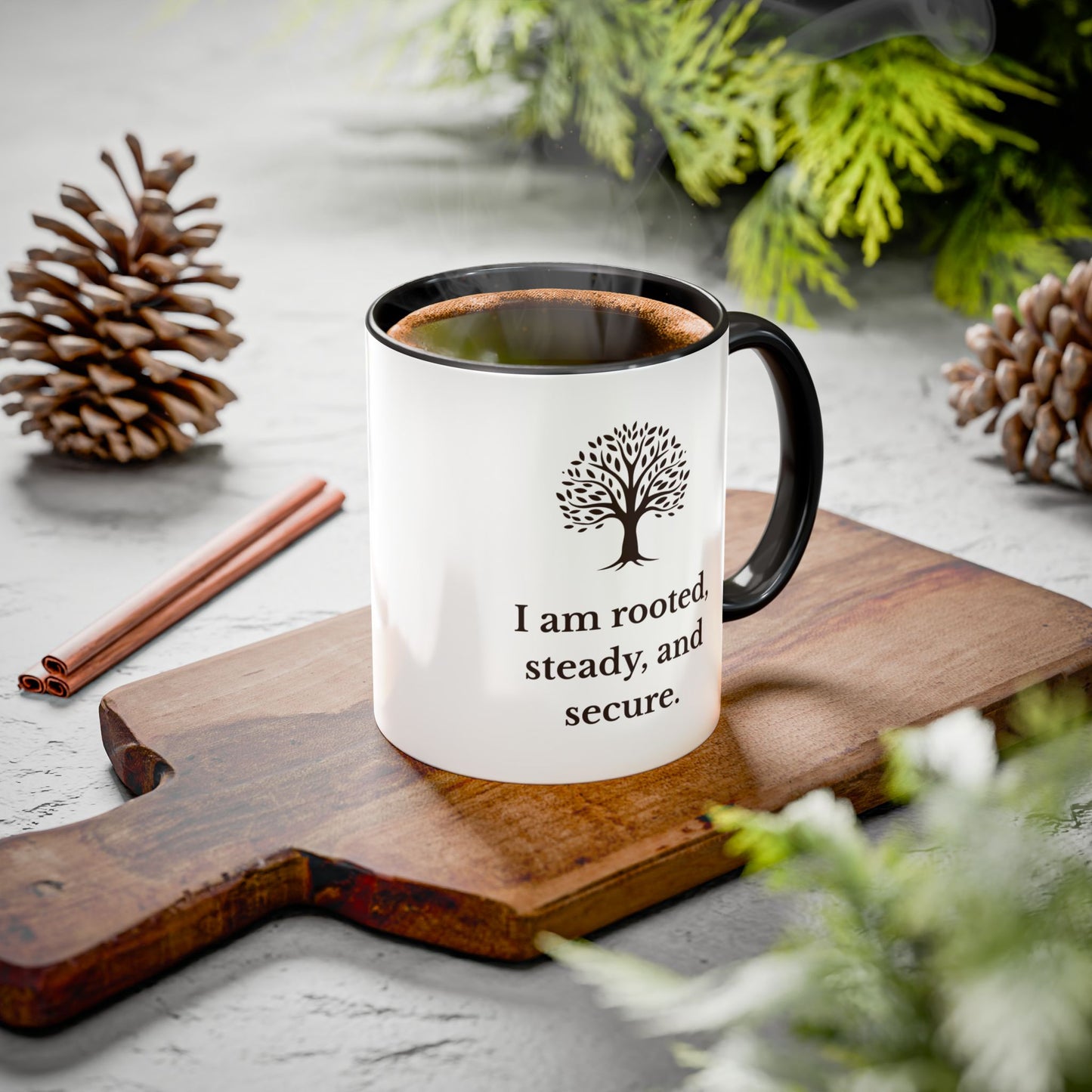 Earth Element Affirmation Mug – Rooted & Steady
