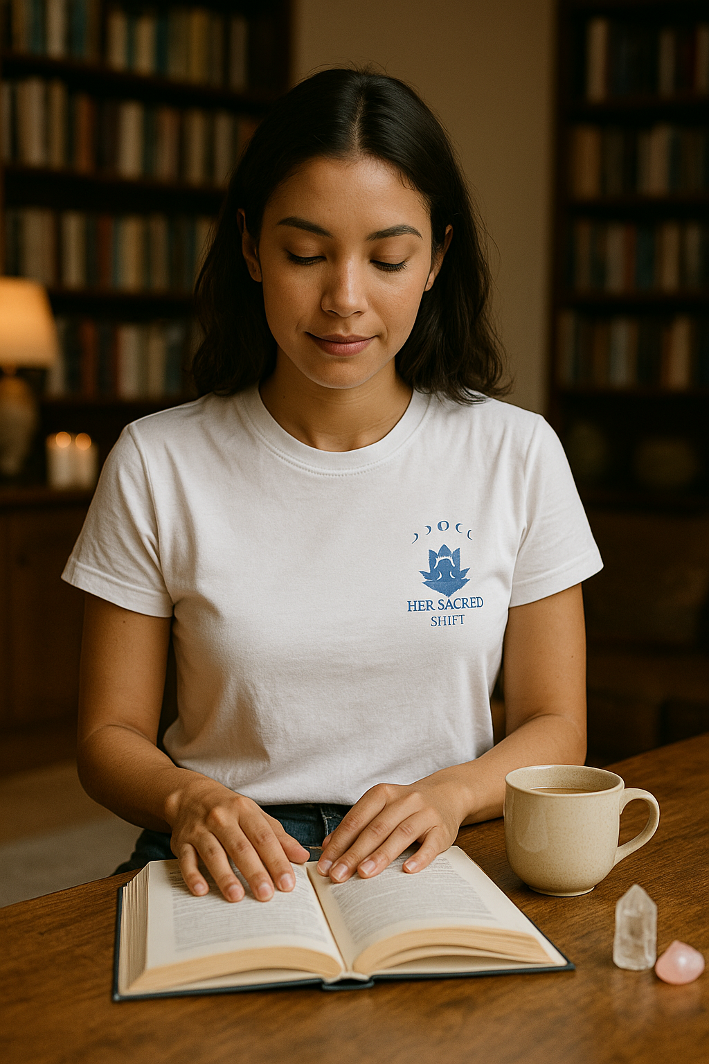 Her Sacred Shift Heart Chakra Tee – Open to Love & Harmony