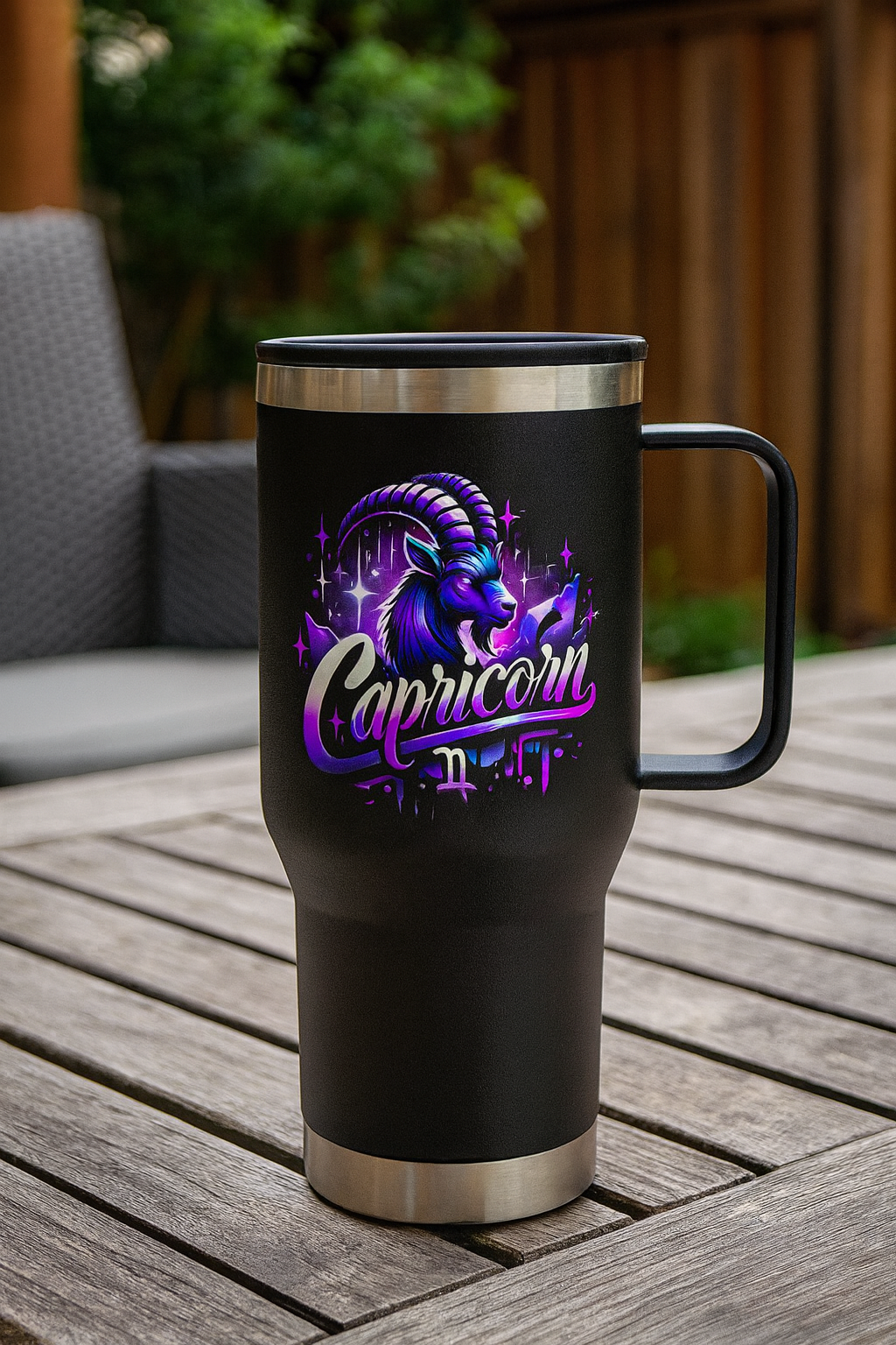 Capricorn 20oz Travel Mug – Cosmic Sea-Goat Edition