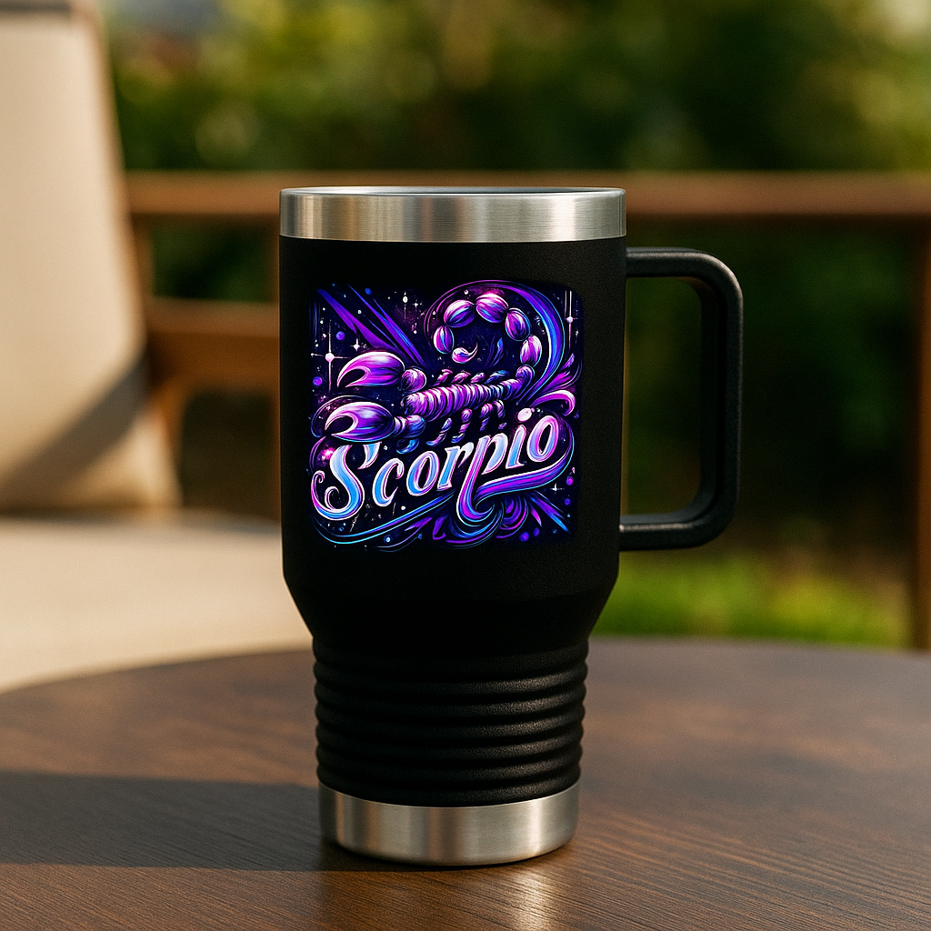 Scorpio 20oz Travel Mug – The Intensity & Power Edition