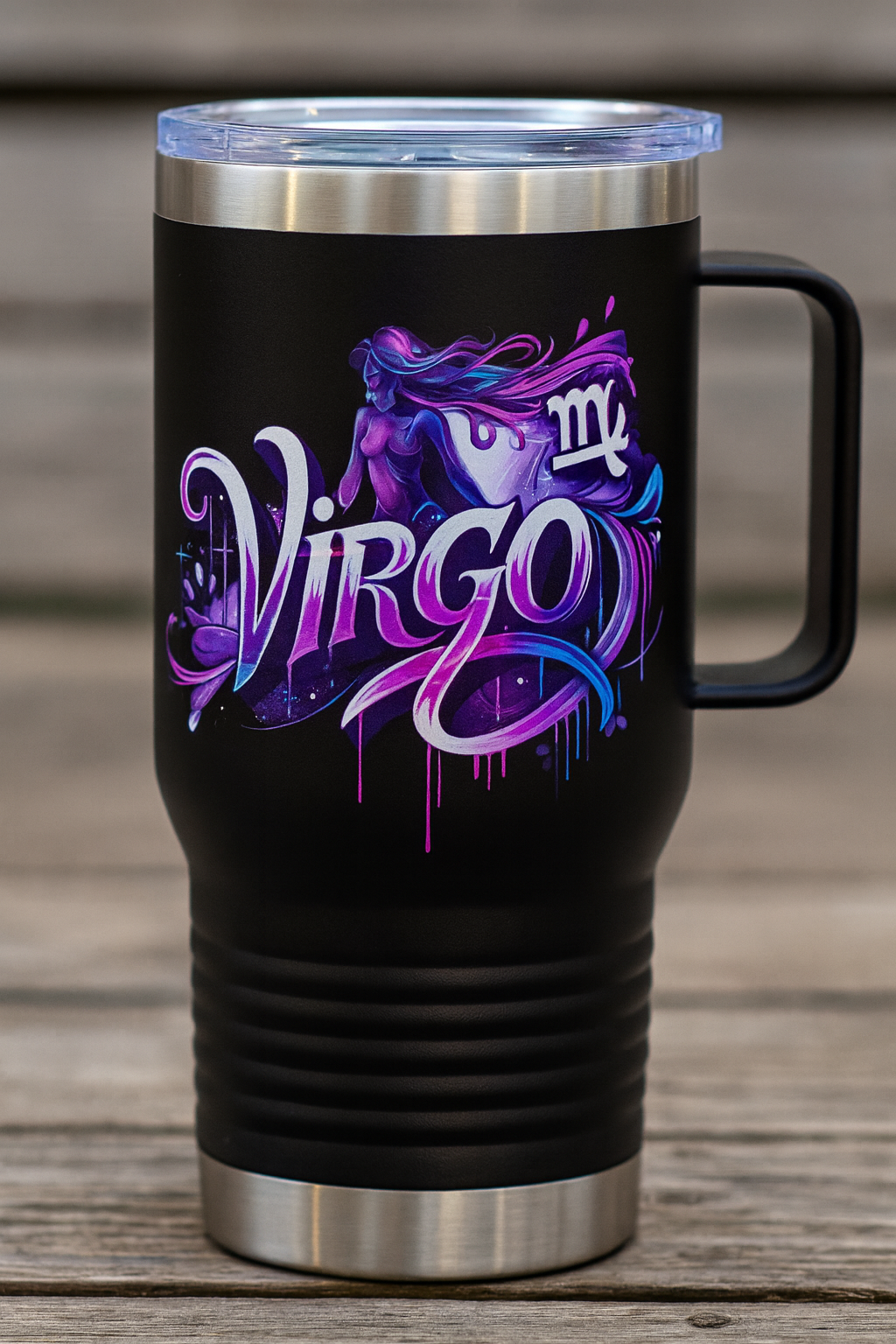 Virgo 20oz Travel Mug – Cosmic Goddess Edition