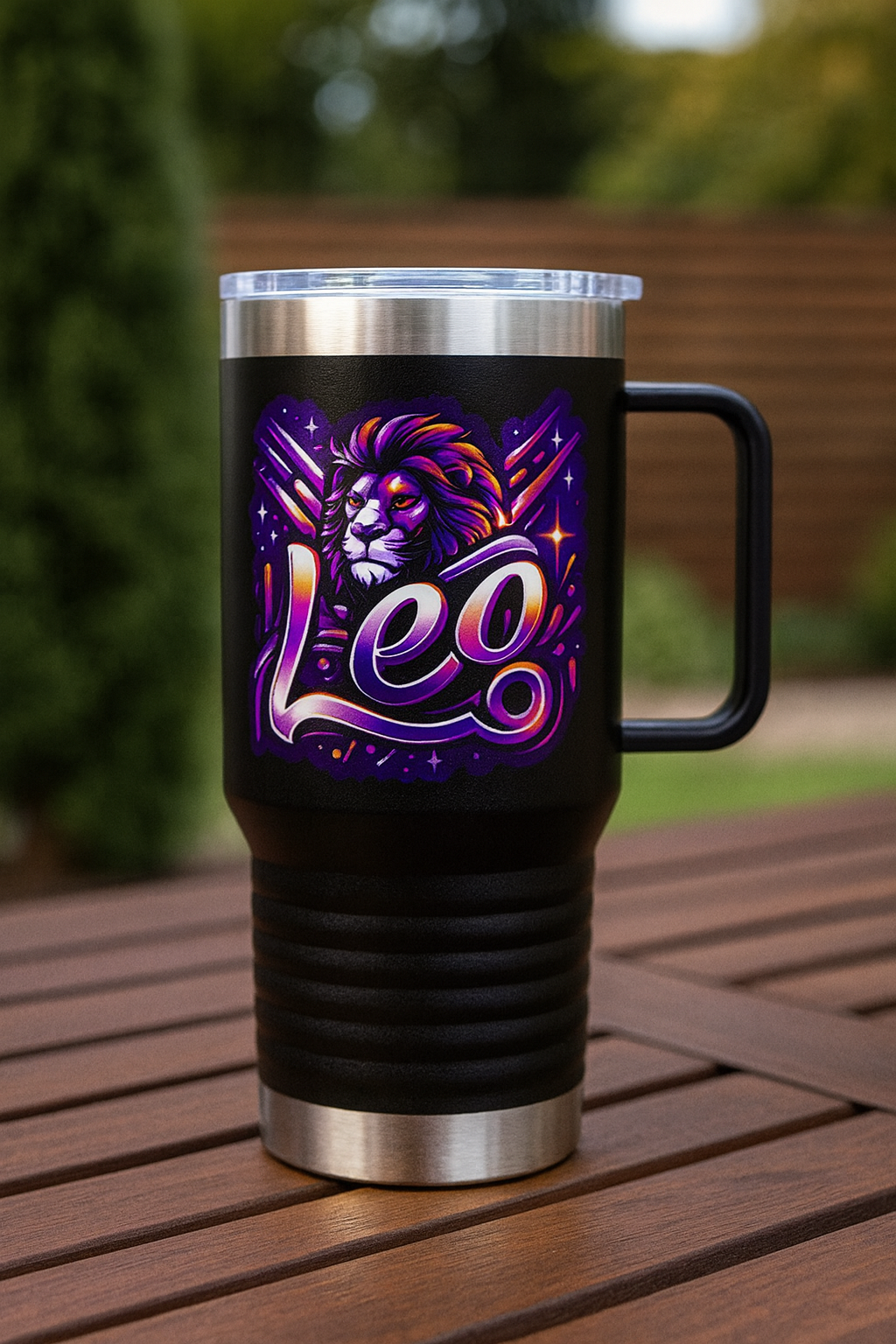 Leo 20oz Travel Mug – Cosmic Lion Edition