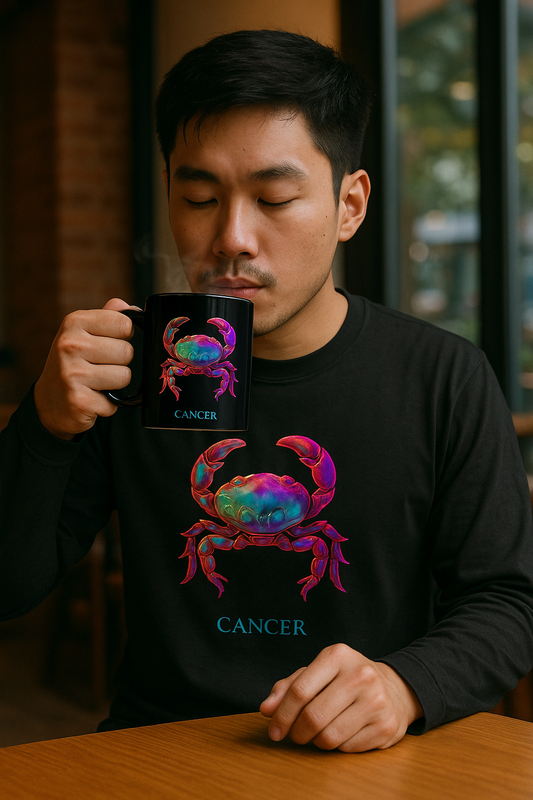 Cancer Zodiac Sign Long Sleeve T-Shirt