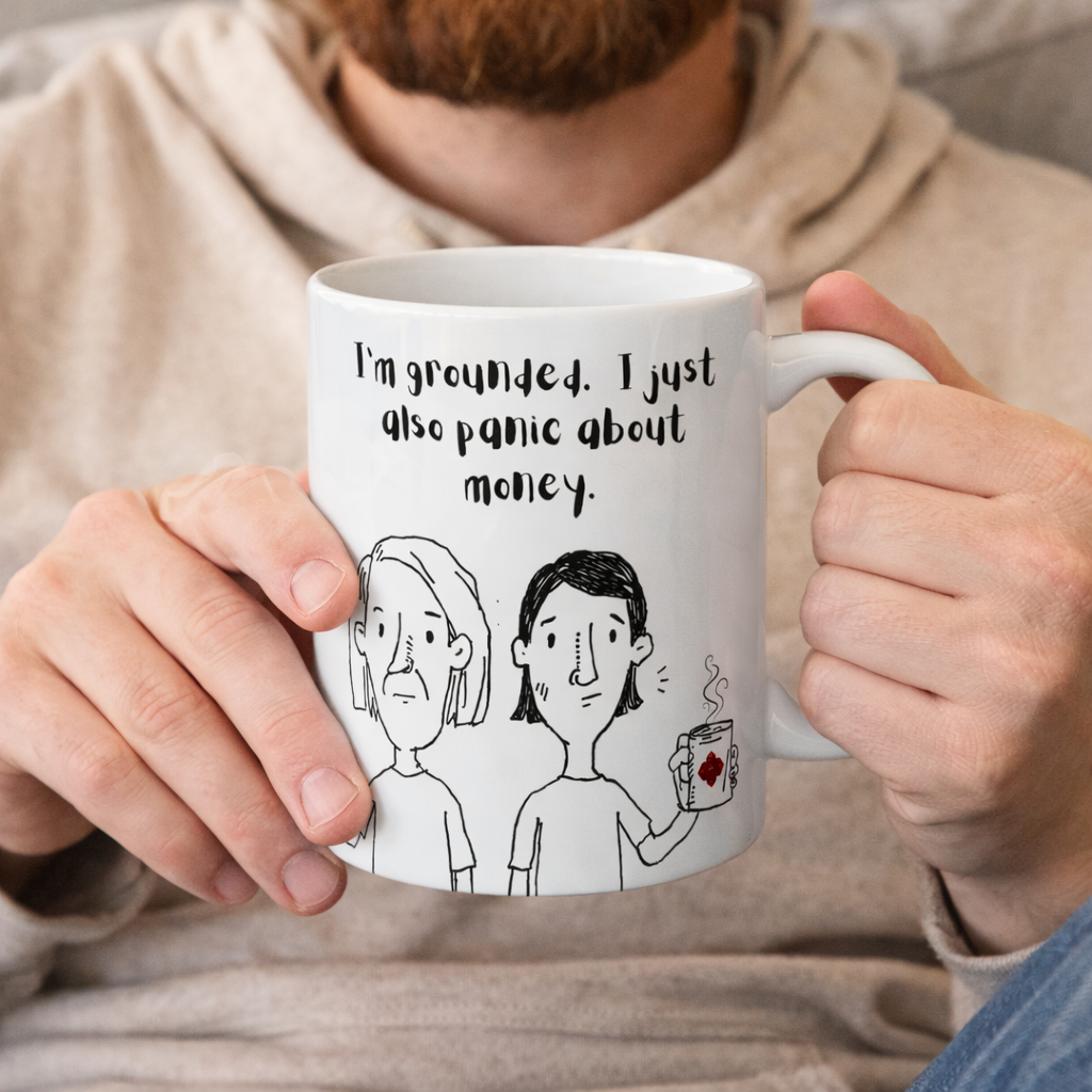 Animated Root Chakra Mug – Grounded… But Still Concerned 11oz/15oz