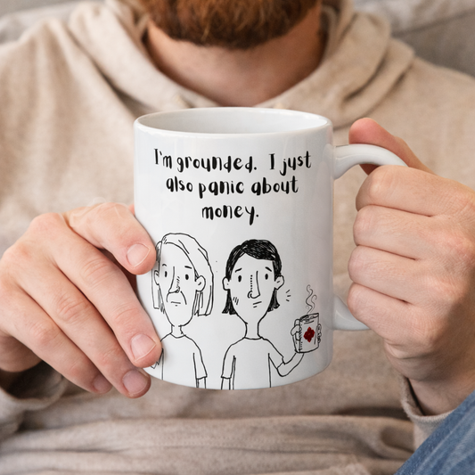 Animated Root Chakra Mug – Grounded… But Still Concerned 11oz/15oz