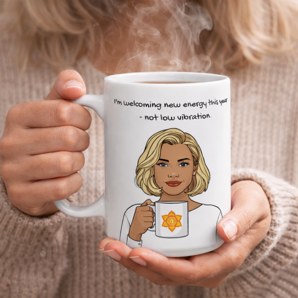 Sacral Chakra 2026 Animated Mug — New Energy Only | Creative Flow & Confidence - 11oz, 15oz