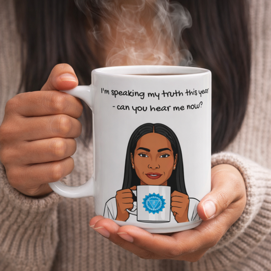 Throat Chakra 2026 Animated Mug – Speaking My Truth 11oz/ 15oz