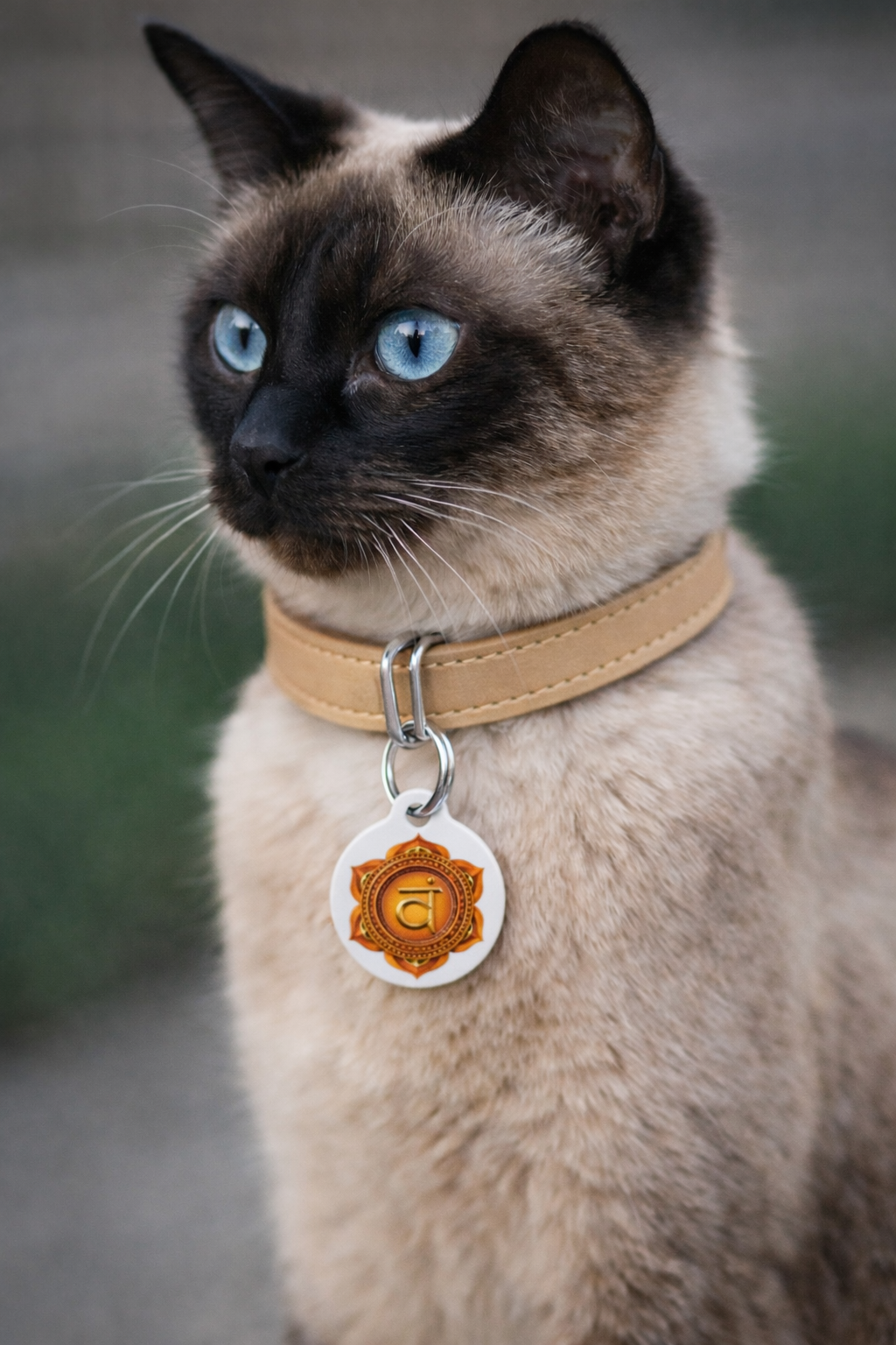 Sacral Chakra Pet Tag – Joy & Emotional Connection for Your Companion