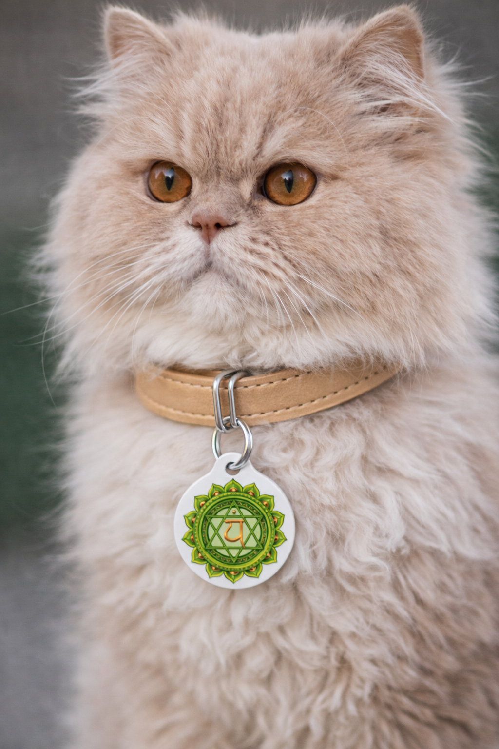 Heart Chakra Pet Tag – Love & Harmony for Your Soul Companion