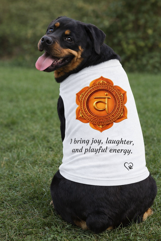 Sacred Guardian Pet Tank – Sacral Chakra (Joy & Playful Energy)