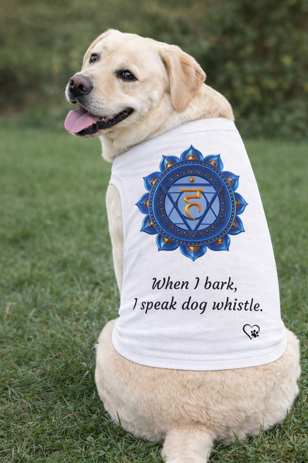 Sacred Guardian Pet Tank – Throat Chakra (Communication & Awareness)
