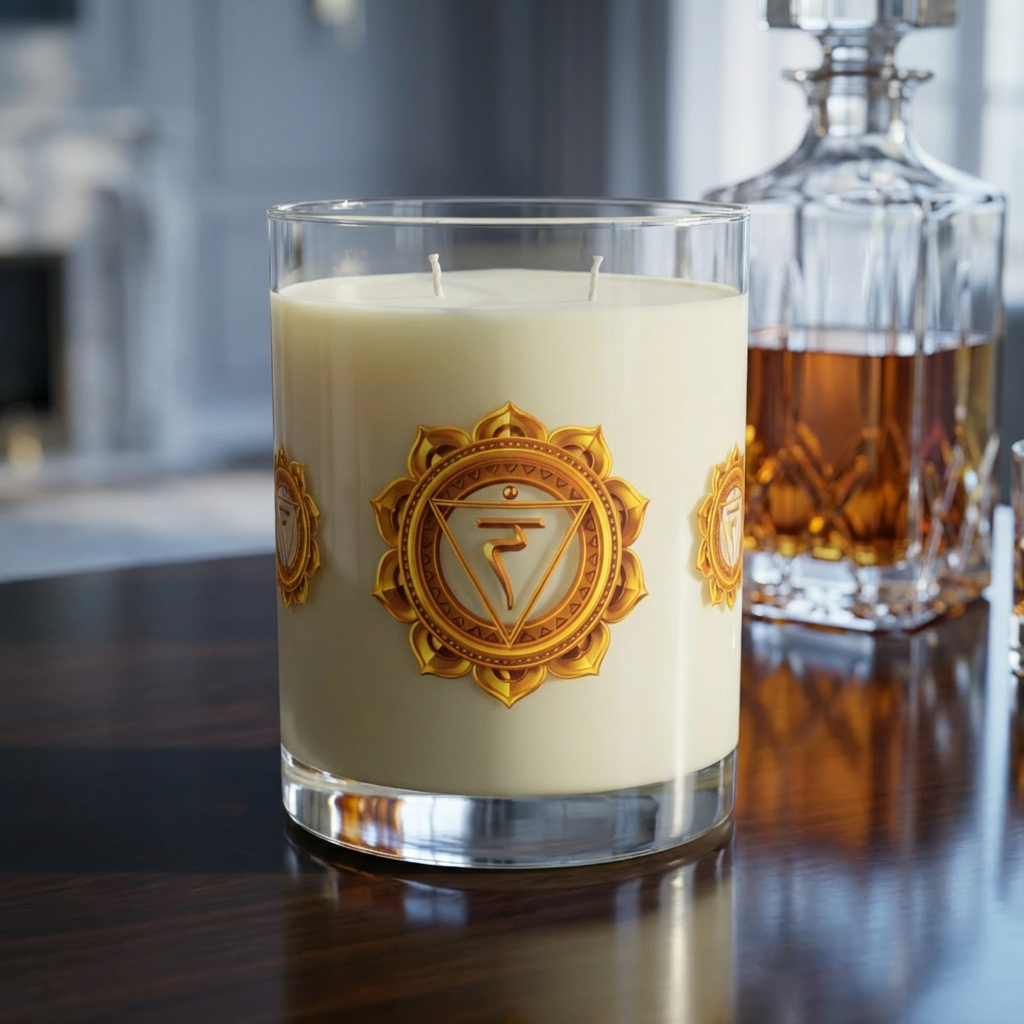 Solar Plexus Chakra Ritual Candle – Ignite Your Inner Power — 11oz Scented Glass Candle