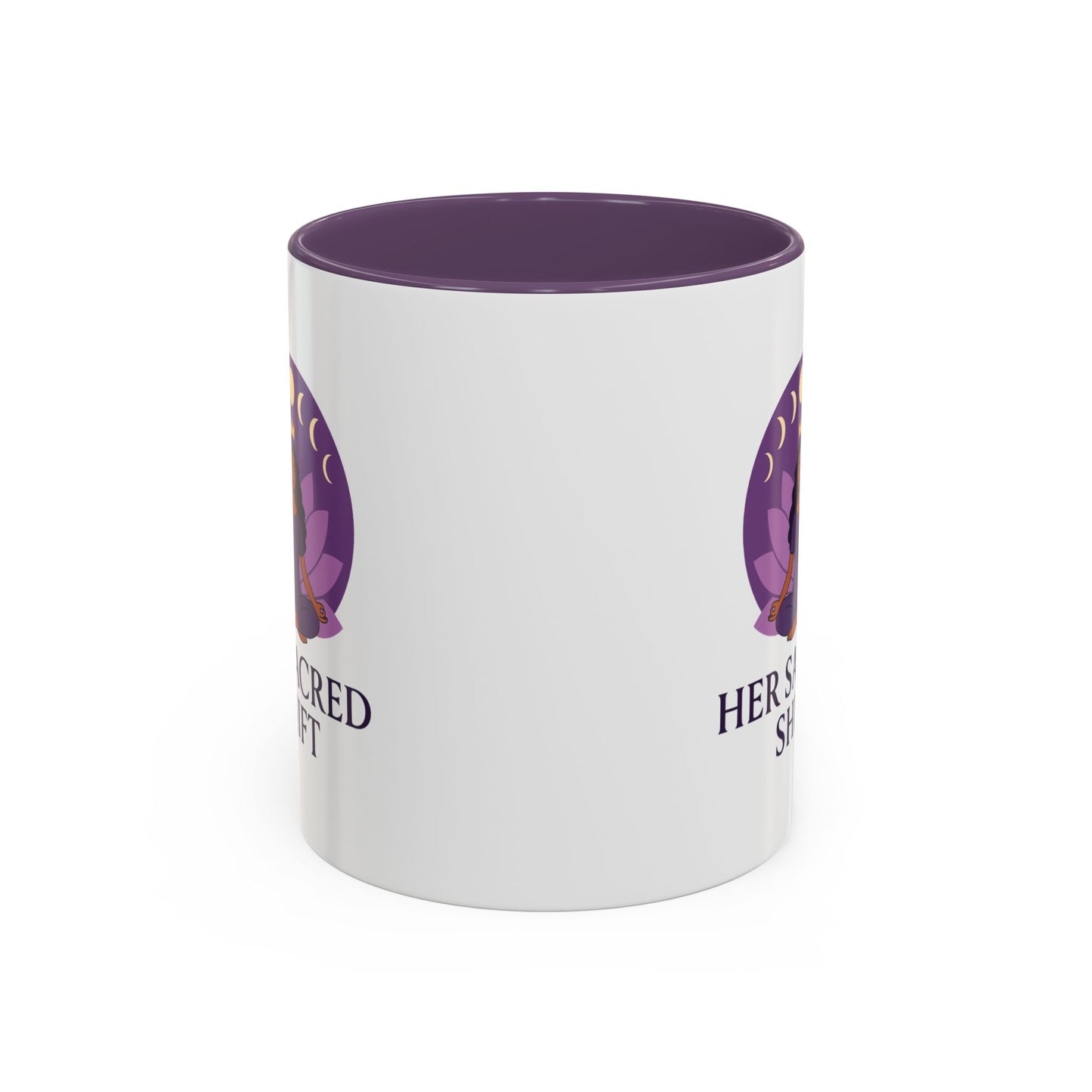 Her Sacred Shift Logo Mug – Crown Chakra Energy (11oz / 15oz)