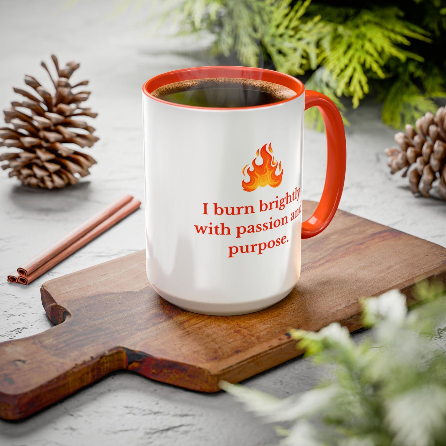 Fire Element Affirmation Mug – Passion & Purpose