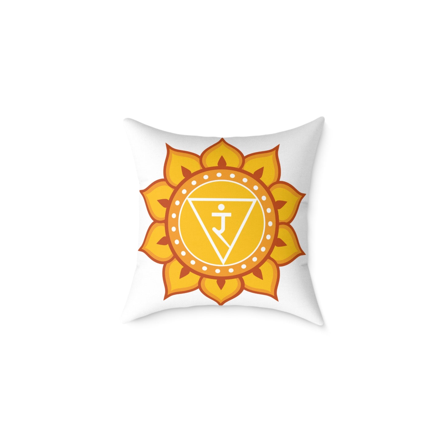 Solar Plexus Chakra Throw Pillow – I Am Powerful