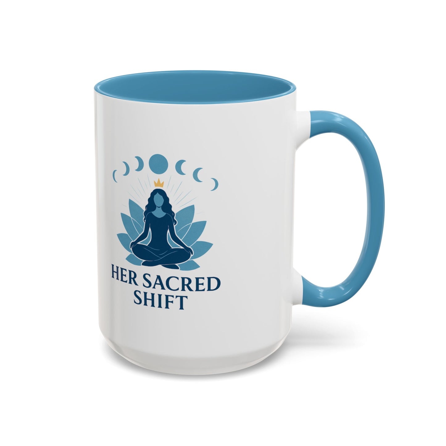 Her Sacred Shift Logo Mug – Throat Chakra Energy (11oz / 15oz)