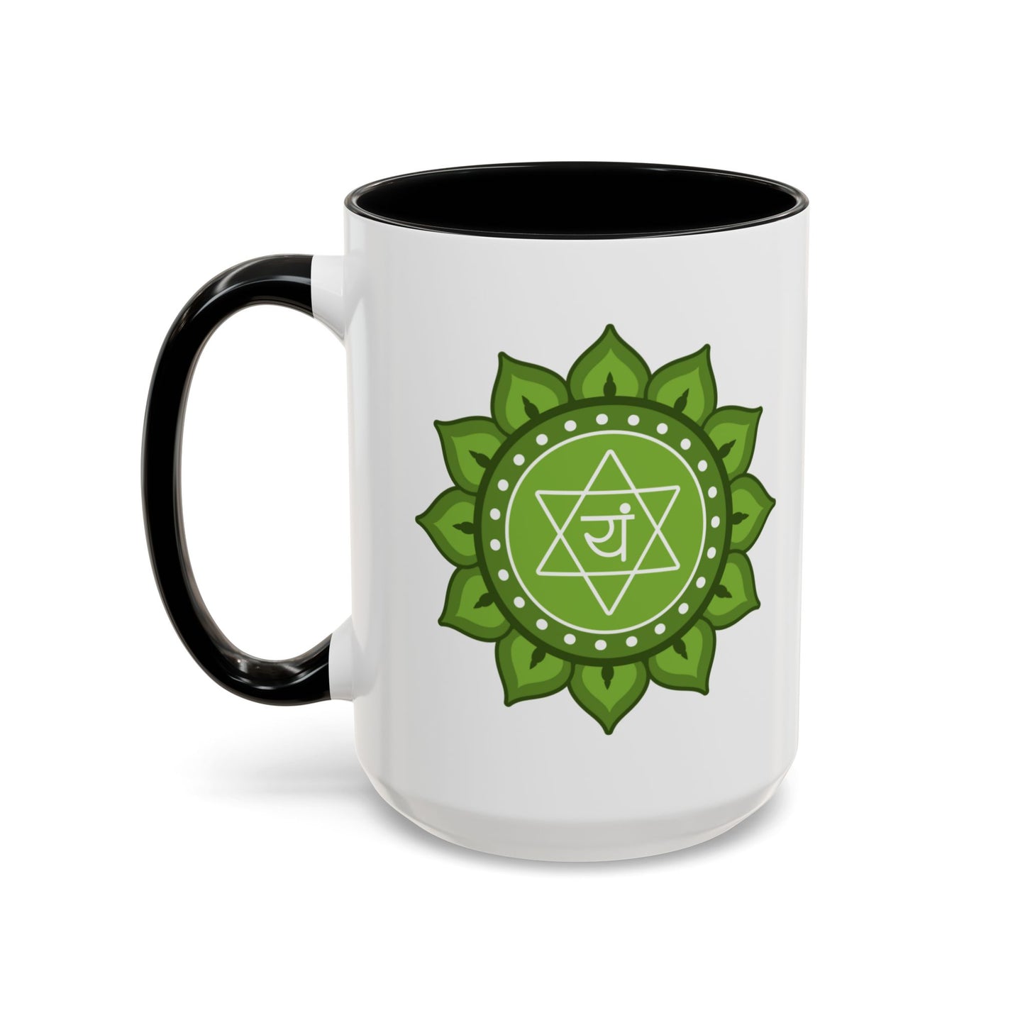 Heart Chakra Mug – I Am Open to Give and Receive Love Freely (11oz / 15oz)