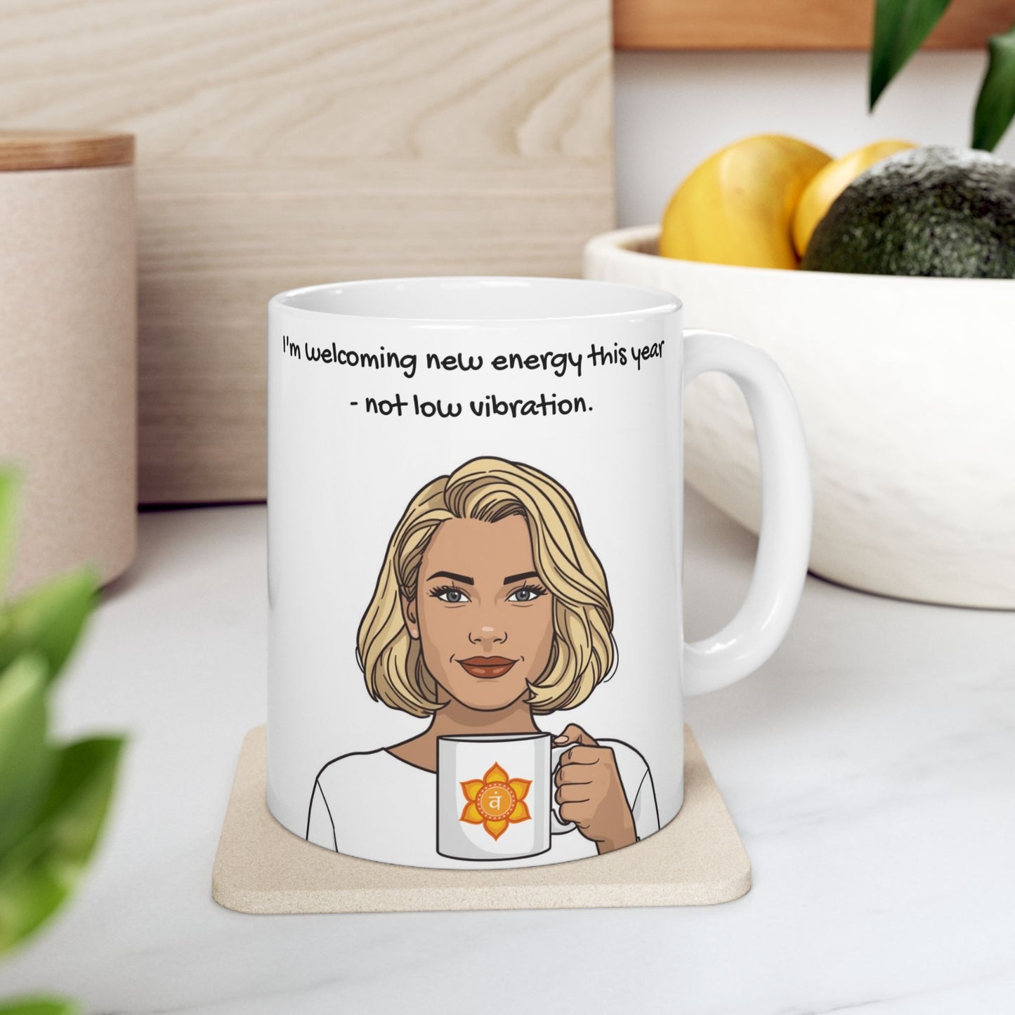 Sacral Chakra 2026 Animated Mug — New Energy Only | Creative Flow & Confidence - 11oz, 15oz
