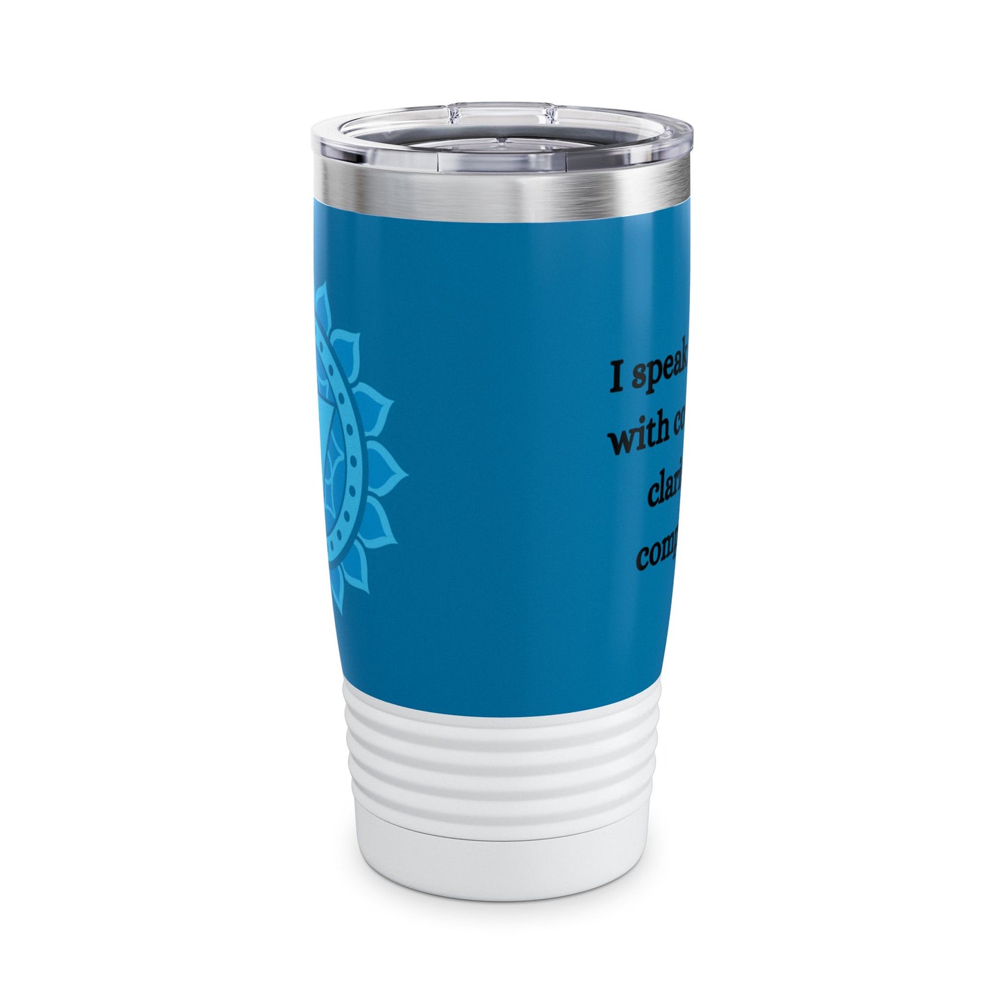Throat Chakra Stainless Steel 20oz Tumbler – Truth & Expression