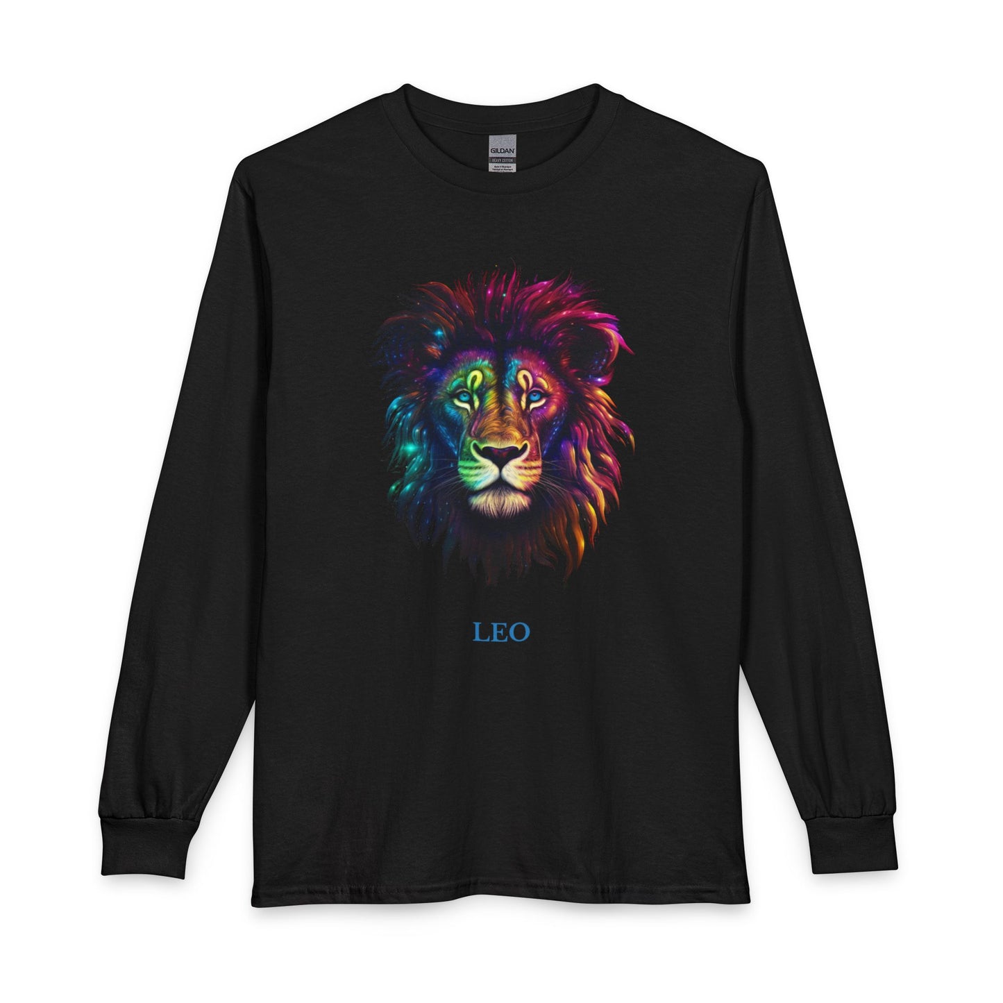 Leo Zodiac Long Sleeve T-Shirt – Bold Lion Energy Design