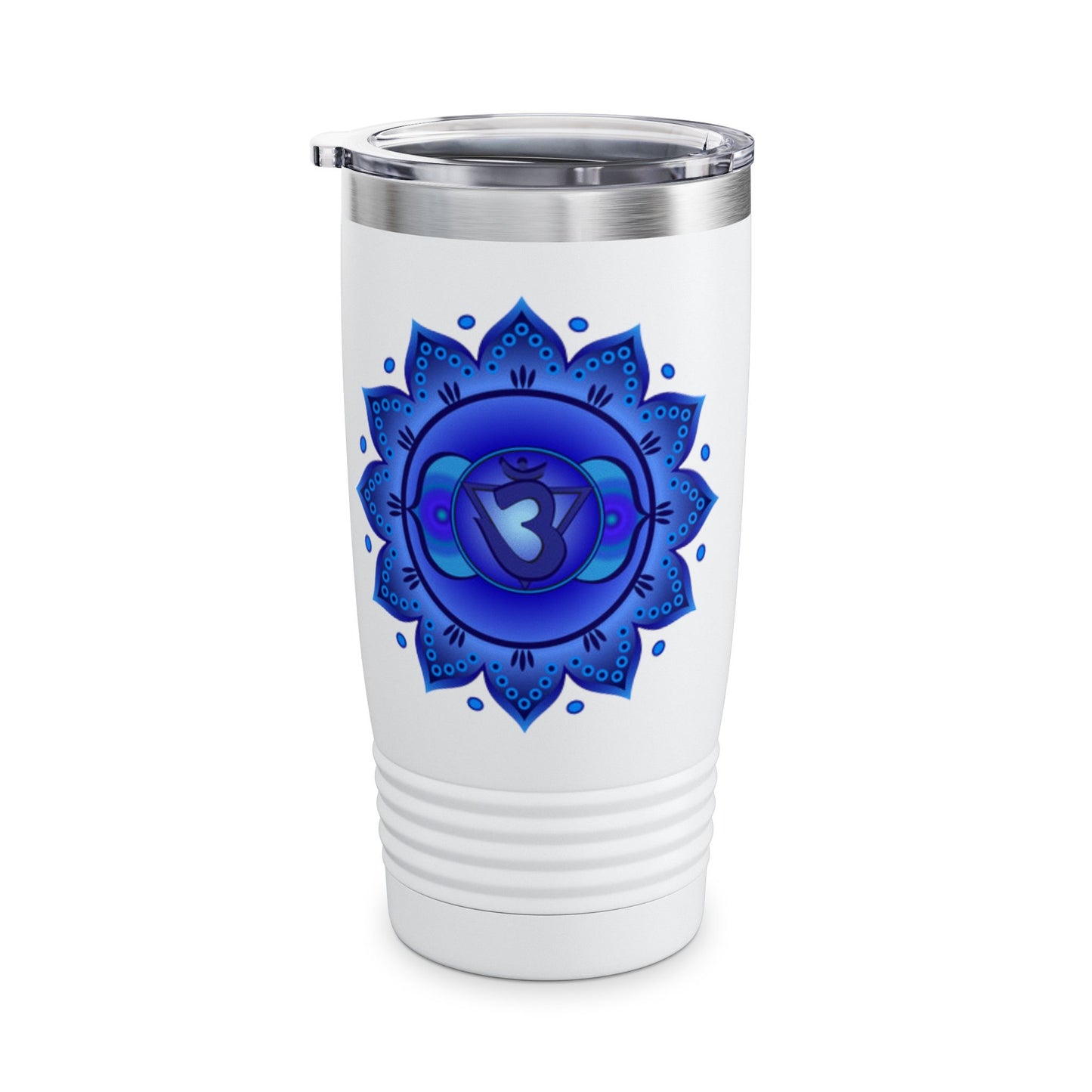 Third Eye Chakra Stainless Steel 20oz Tumbler – Intuition & Clarity (White)