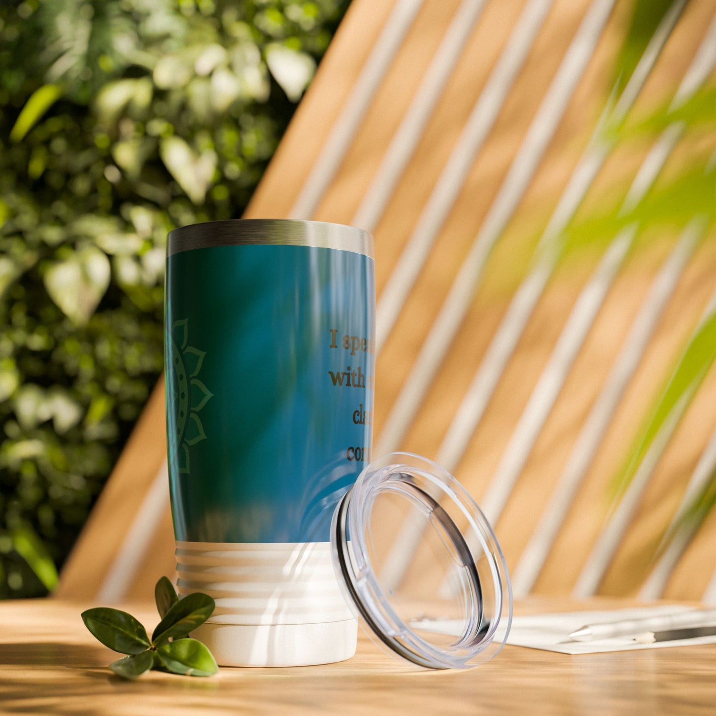 Throat Chakra Stainless Steel 20oz Tumbler – Truth & Expression