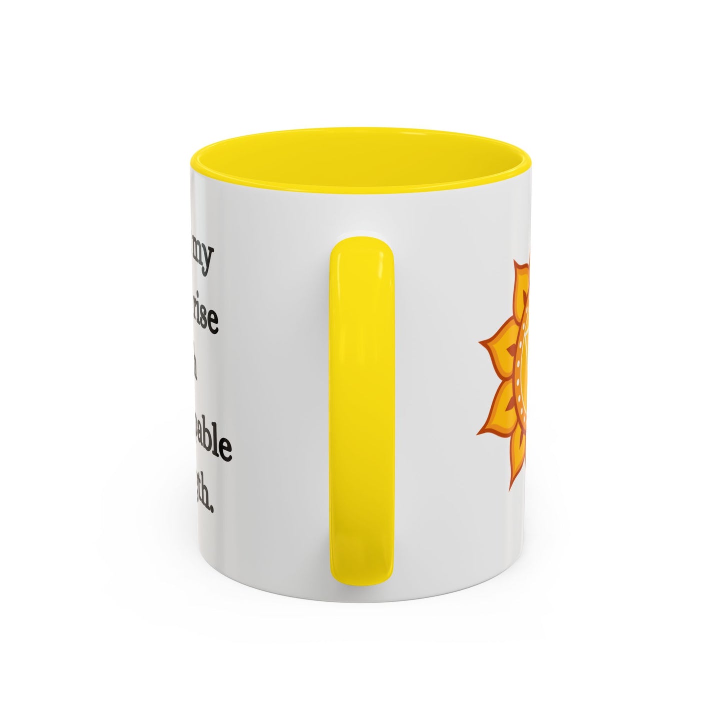 Solar Plexus Chakra Mug – I Trust My Light. I Rise with Unstoppable Strength (11oz / 15oz)