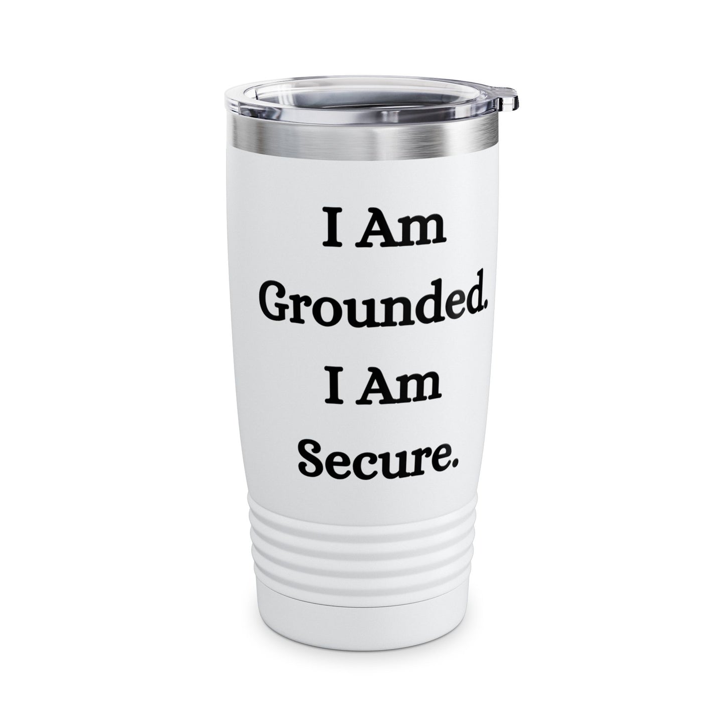 Root Chakra Stainless Steel 20oz Tumbler – Grounding & Stability (White)