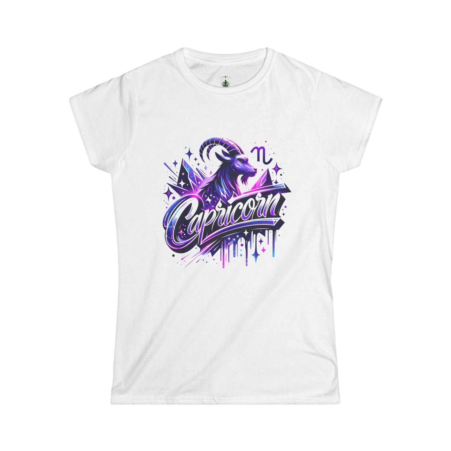 Capricorn Zodiac T-Shirt – Bold Black & White Design 2