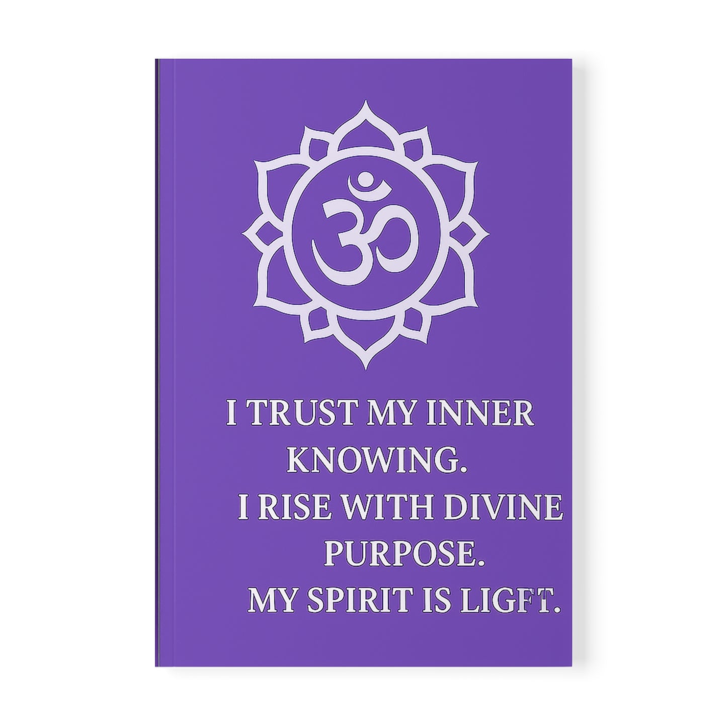 Crown Chakra A5 Notebook – I Am Light. I Am Divine. I Am One.