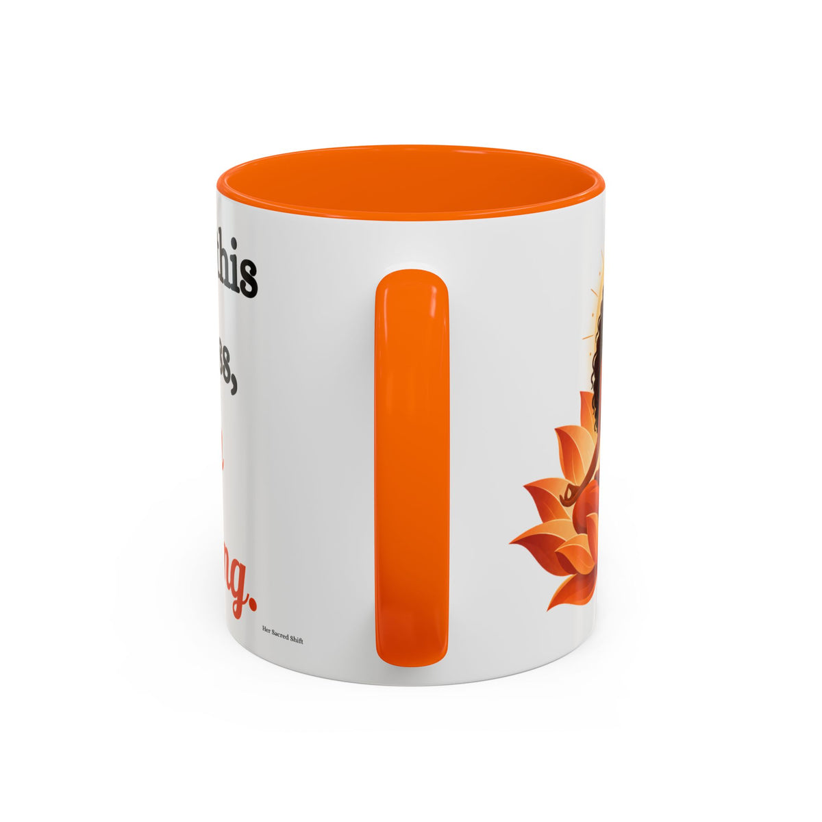 Sacred Becoming™ Sacral Chakra Mug — Lotus Meditation Edition | 11oz & 15oz