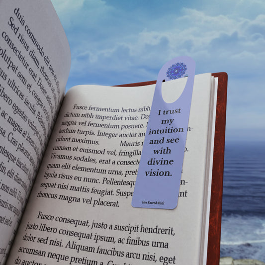 Third Eye Chakra Stainless Steel Bookmark – “I See Beyond Illusion”