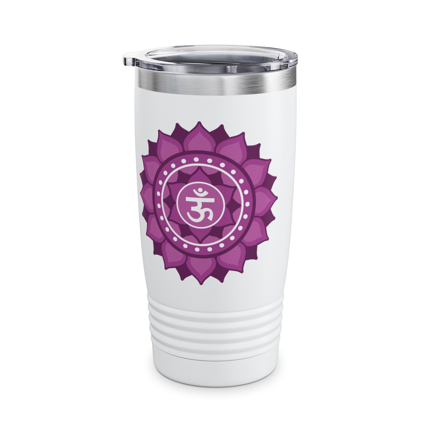 Crown Chakra Stainless Steel 20oz Tumbler – Spiritual Connection (White)