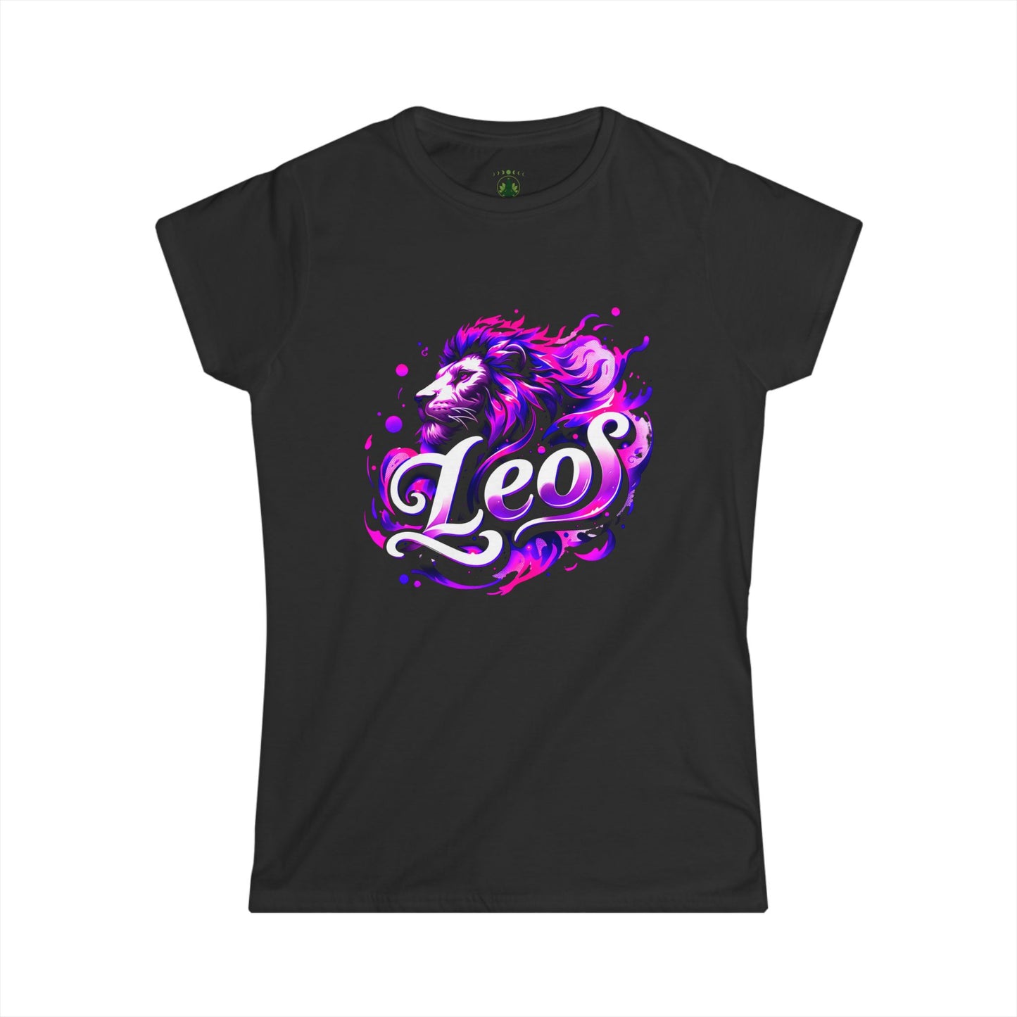 Leo Zodiac T-Shirt – Bold Black & White Design 1