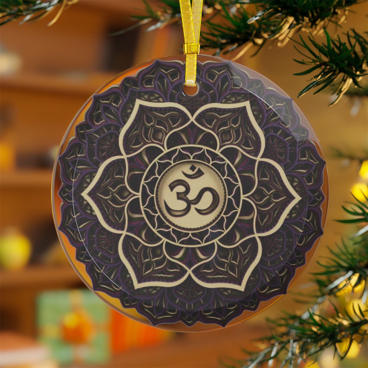 Sacred Chakra Glass Ornament Set – 7-Piece Radiant Holiday Collection