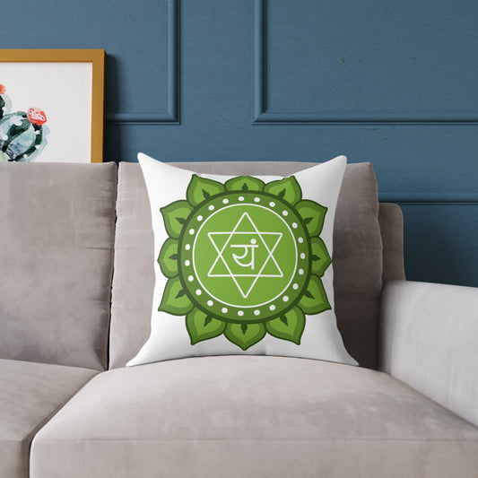 Heart Chakra Throw Pillow – I Am Love, I Am Loved