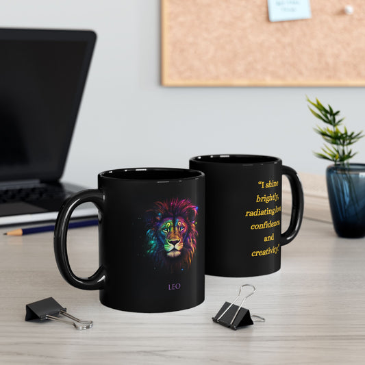 Leo Zodiac Affirmation Mug – Radiant & Creative