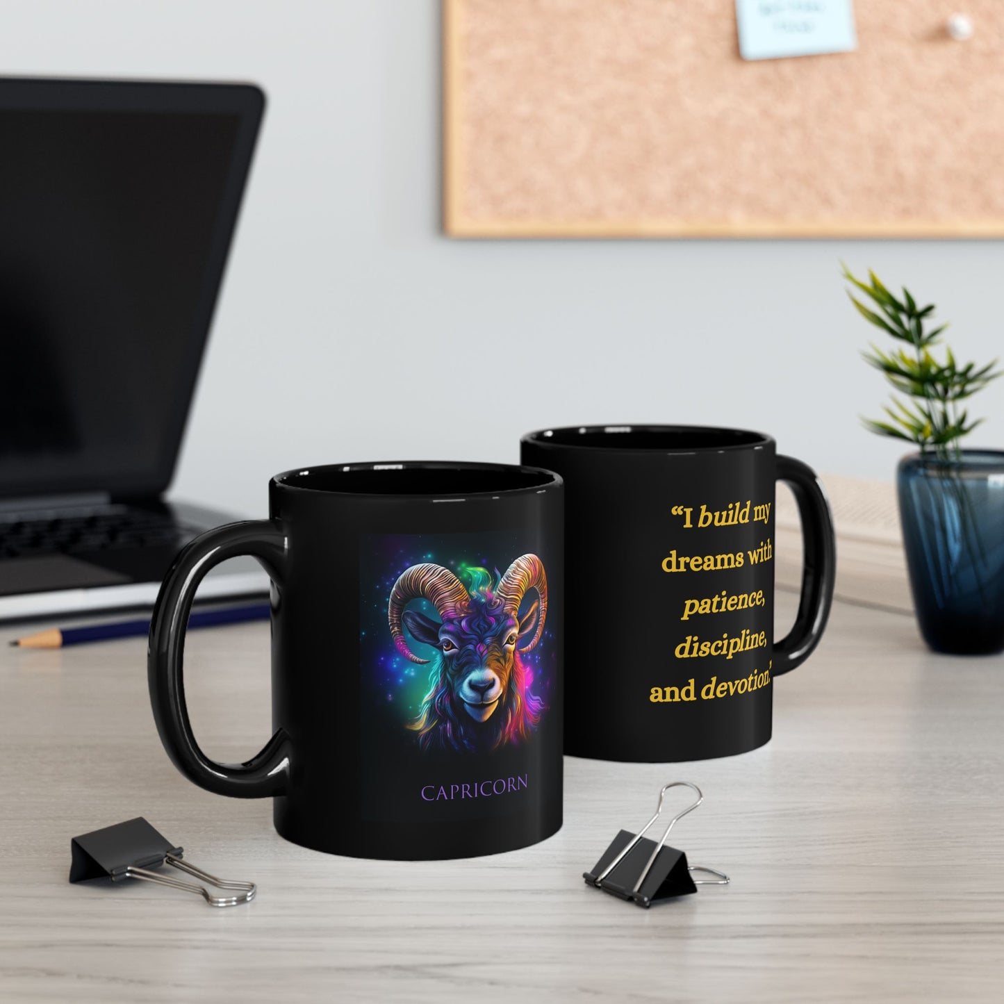 Capricorn Zodiac Affirmation Mug – Ambitious & Steadfast