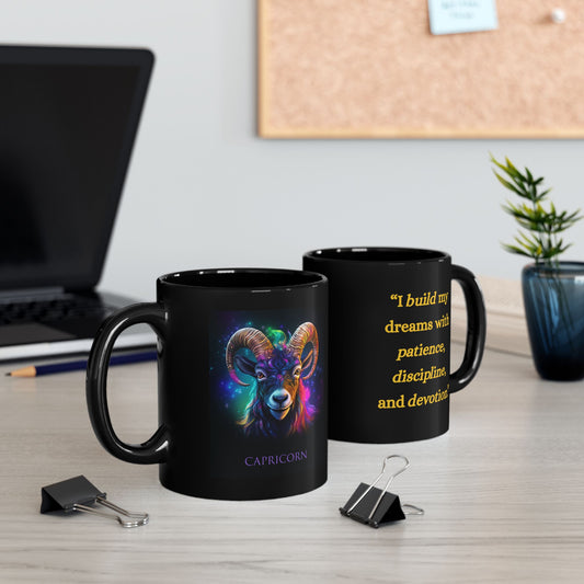Capricorn Zodiac Affirmation Mug – Ambitious & Steadfast