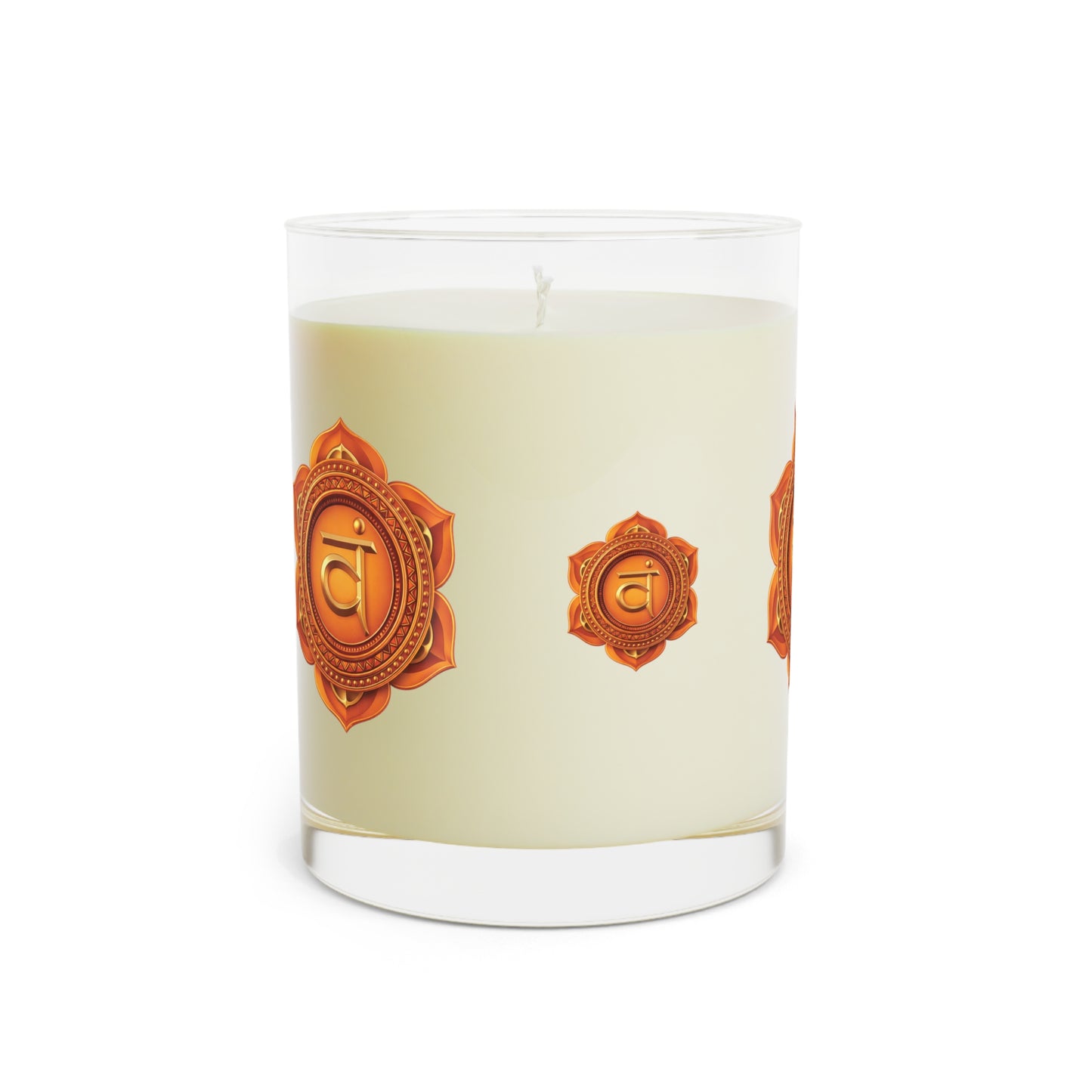 Sacral Chakra Ritual Candle – Creativity & Flow — 11oz Scented Glass Candle