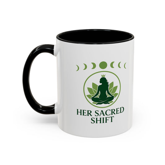 Her Sacred Shift Logo Mug – Heart Chakra Energy (11oz / 15oz)