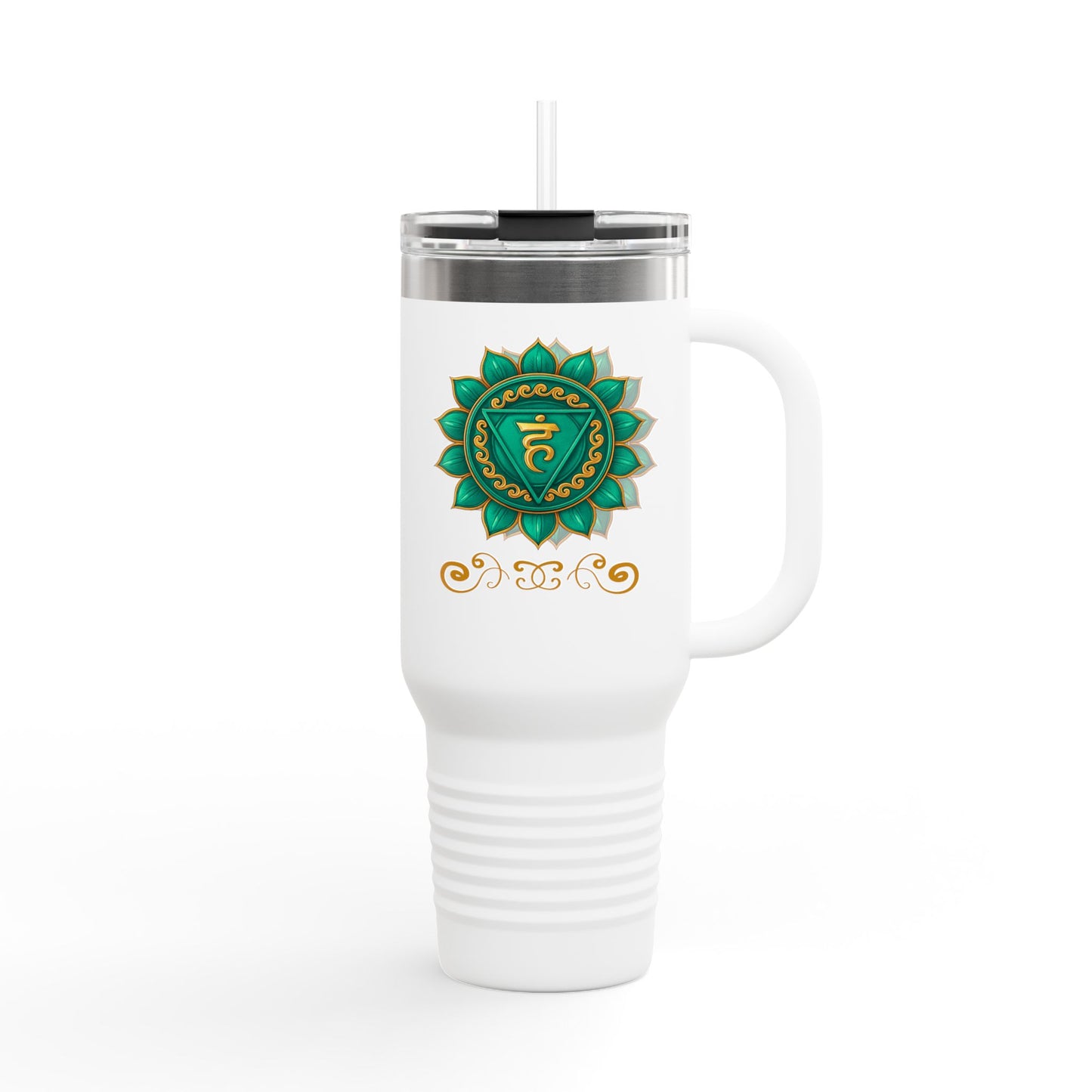 Throat Chakra 40oz Luxe Hydration Tumbler – Truth & Expression Edition