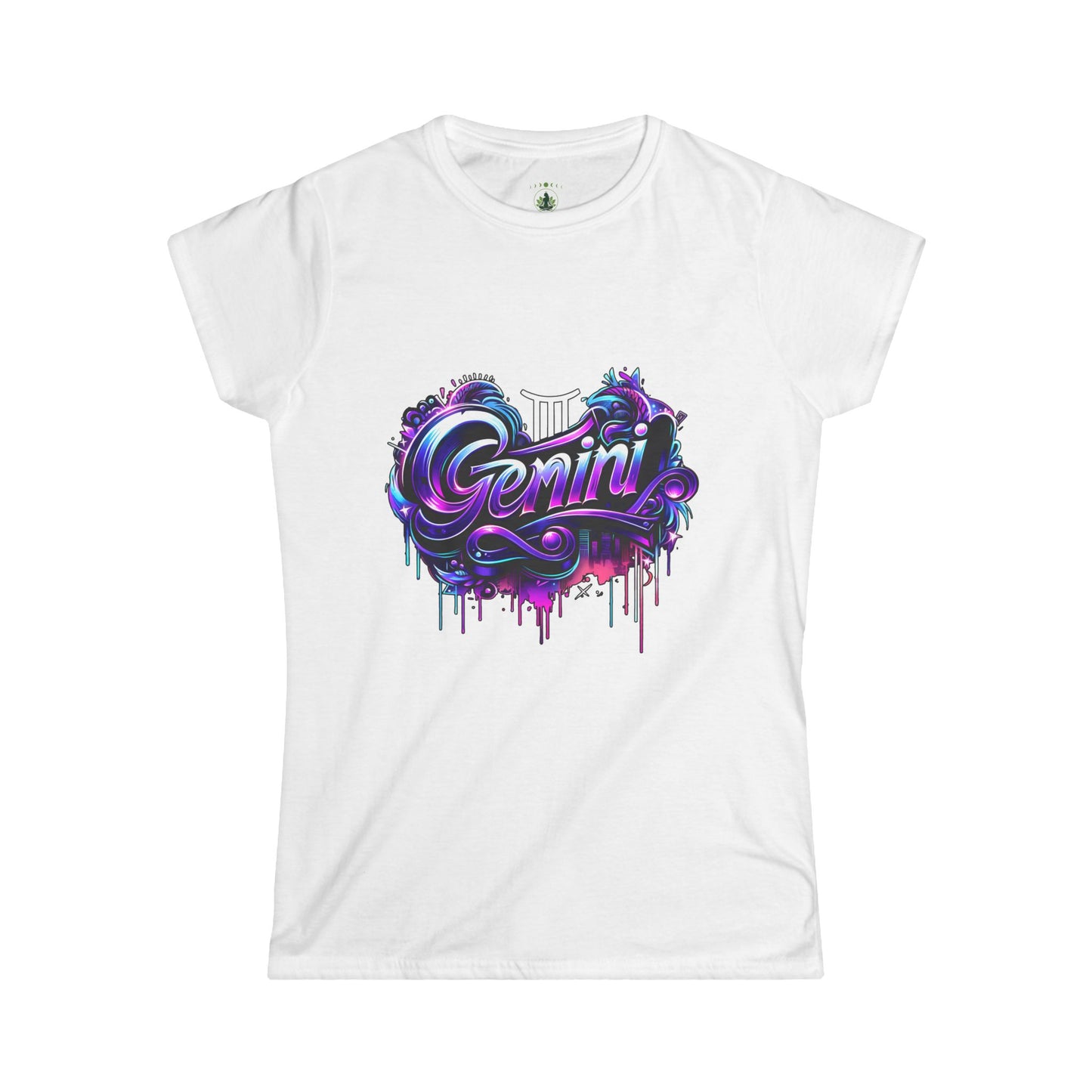 Gemini Zodiac T-Shirt – Bold Black & White Design 1