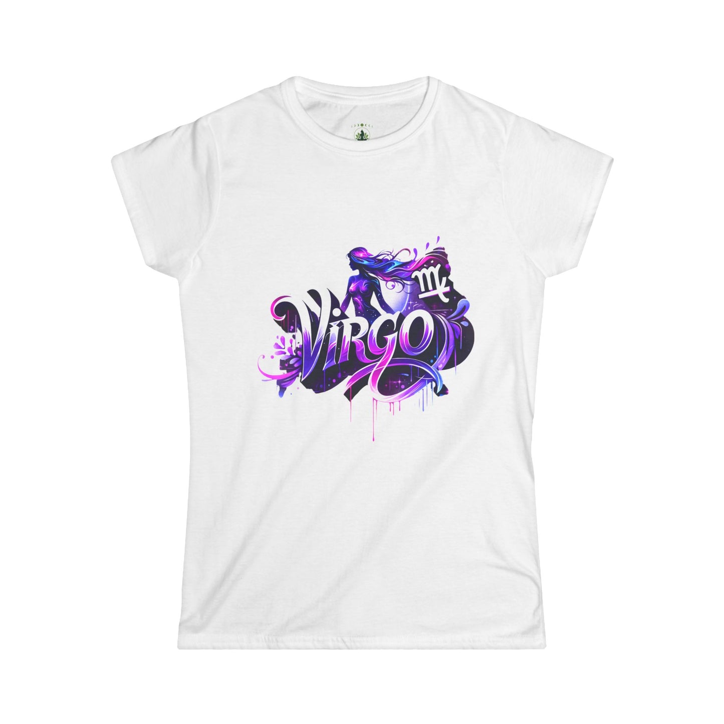Virgo Zodiac T-Shirt – Bold Black & White Design 2