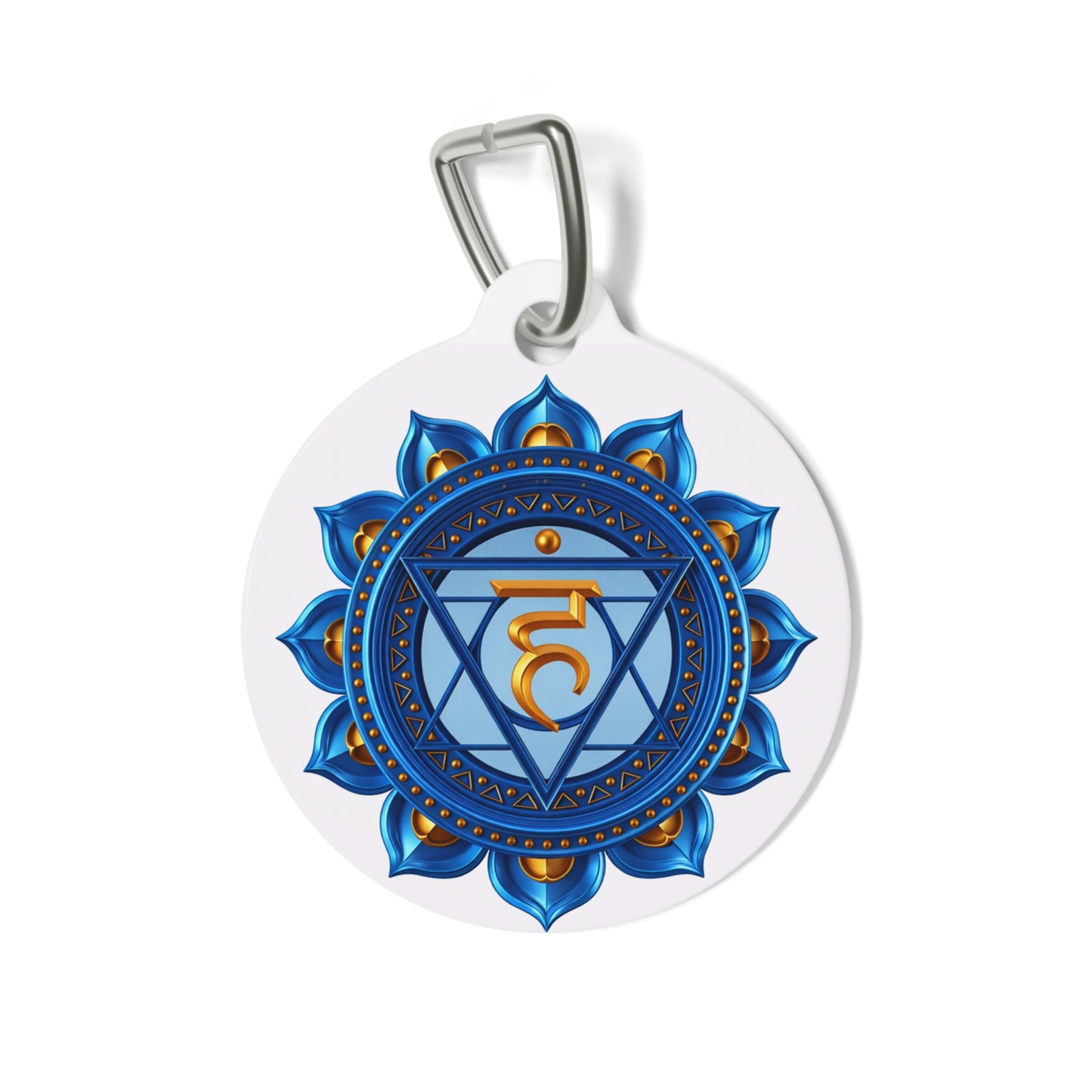 Throat Chakra Pet Tag – Trust & Communication for Your Companion