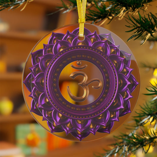 Crown Chakra Glass Ornament – Holiday Harmony Collection