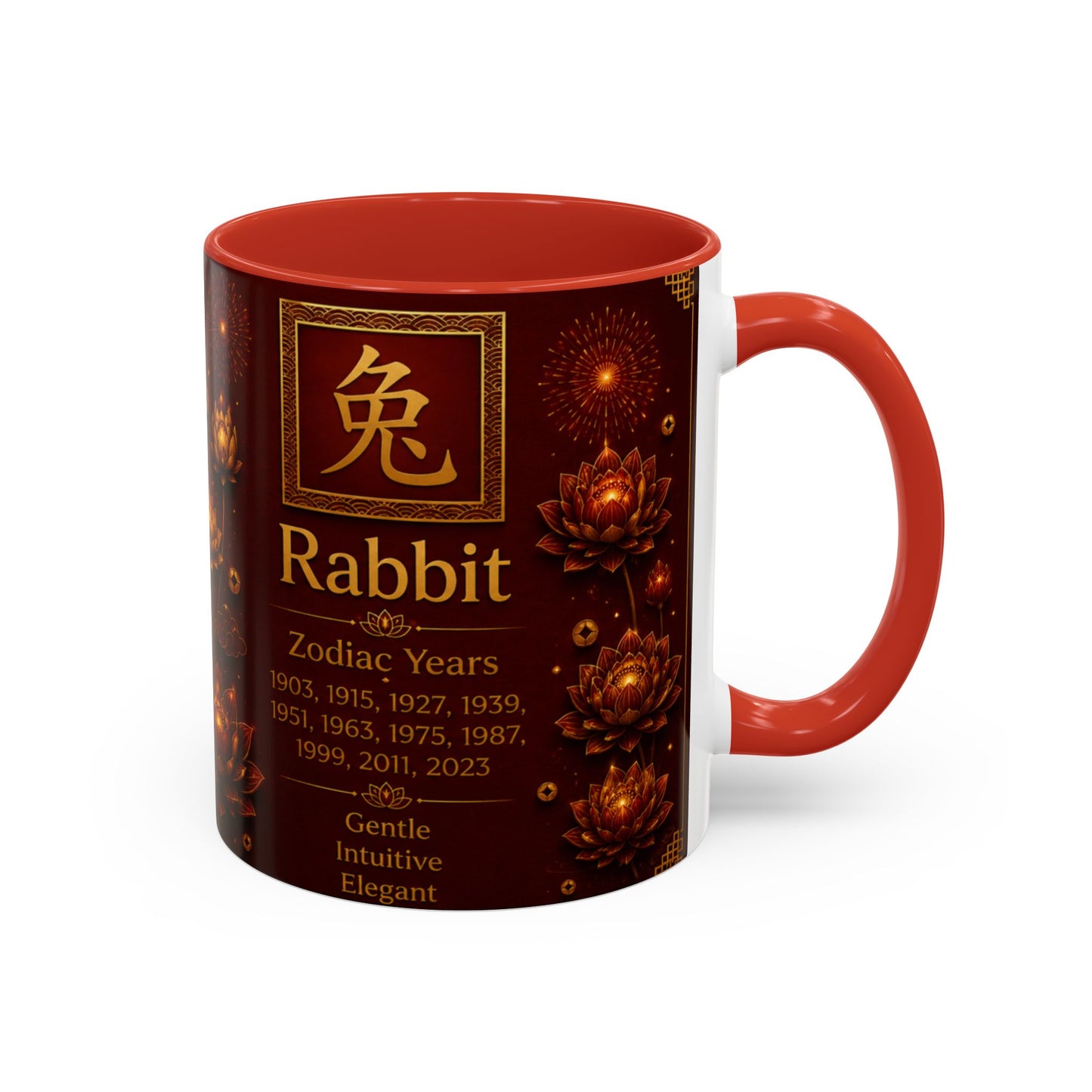 Rabbit Zodiac Coffee Mug – Chinese Zodiac Years, Gentle & Intuitive Gift (11/15oz)