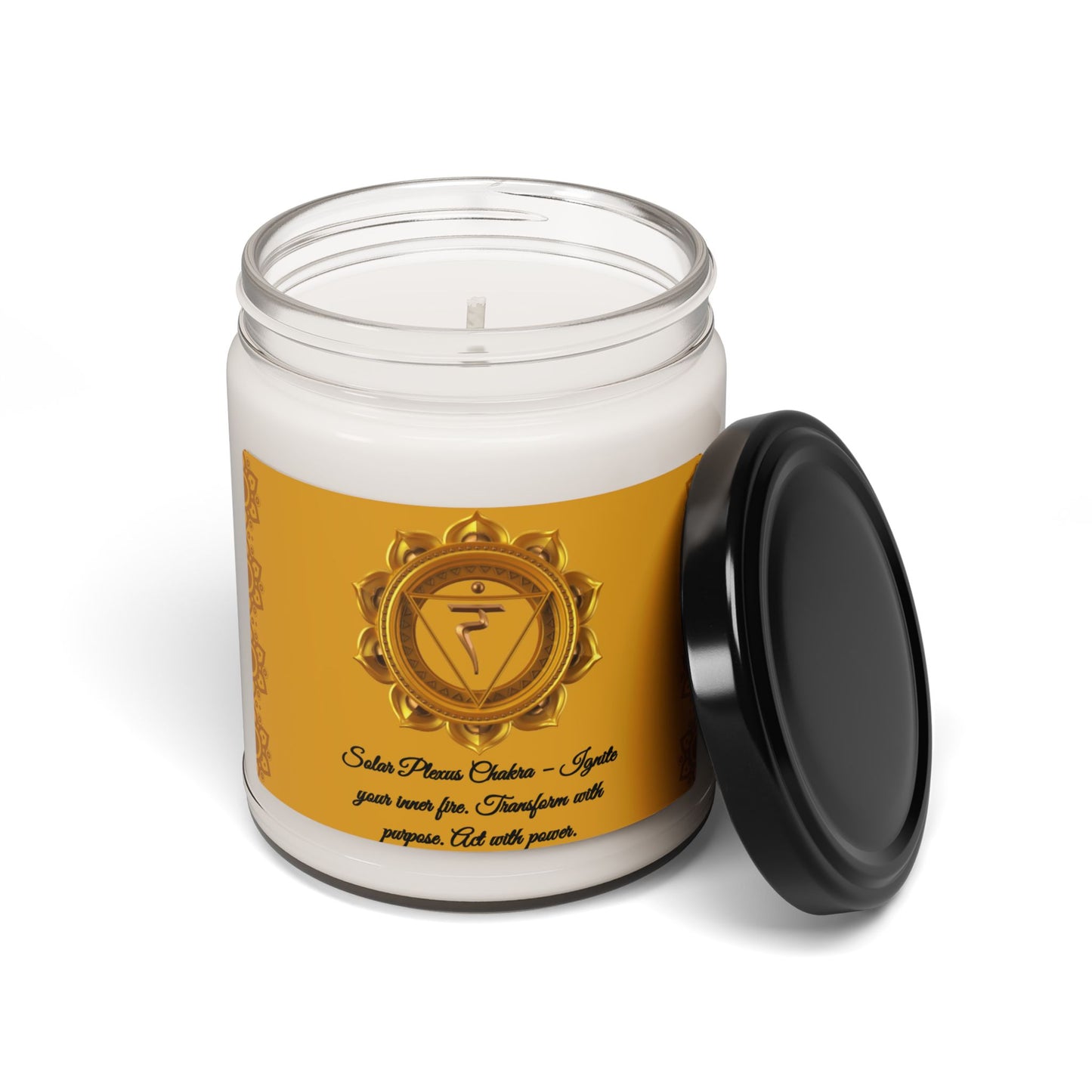 Solar Plexus Chakra Candle – Apple Harvest Scented Soy Candle, 9oz